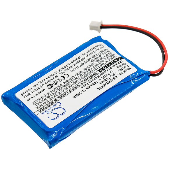 Replacement Battery For EDUCATOR ET-400 Transmitters, PL-752544, - vintrons.com