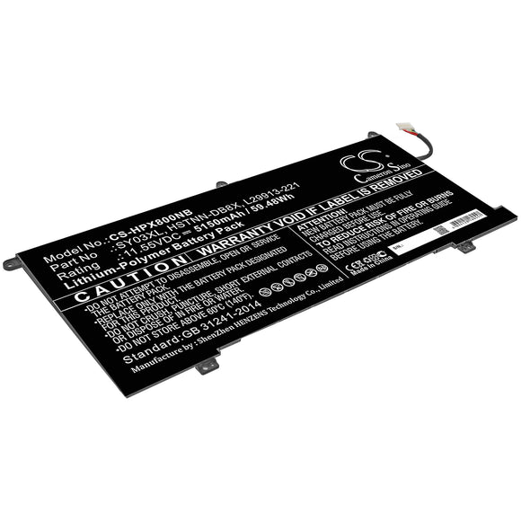Battery Replacement For HP Chromebook X360 14 G1,