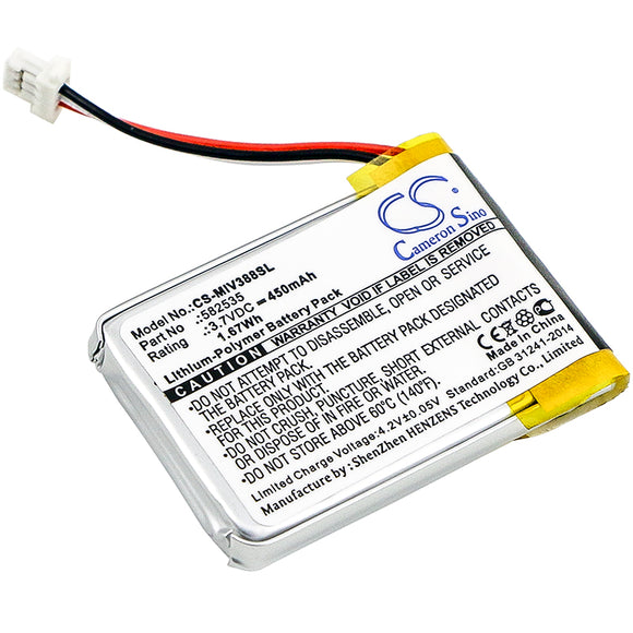 Mio 582535 Battery Replacement For MIO Mivue 388, - vintrons.com