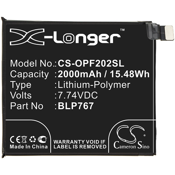 Battery For OPPO CPH2025, Find X2 Pro, Find X2 Pro 5G, OPG01, PDEM30, - vintrons.com
