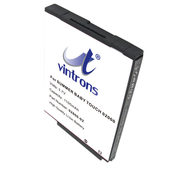 Summer Slim & Secure 02800 Battery Replacement For Summer Baby Touch 02000, SecureSight 02040, Slim & Secure 02804, - vintrons.com