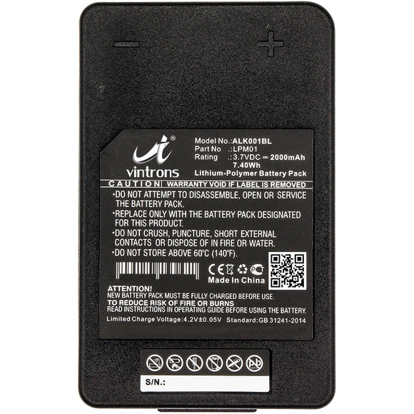 LPM01, R0BATT00E10A0 Replacement Battery For AUTEC LK NEO,