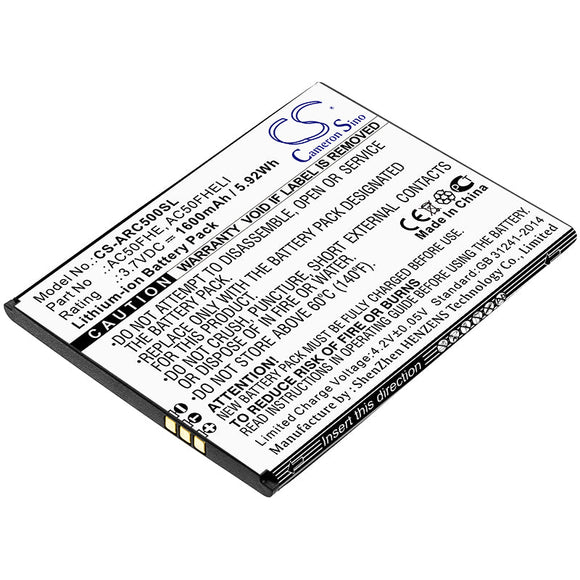 Battery For ARCHOS 50F Helium Lite, GX395872,