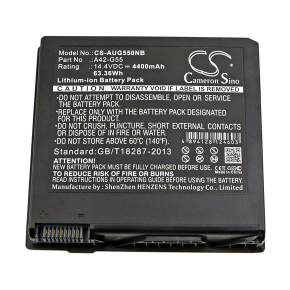 Battery For ASUS G55, 0B110-00080000, A42-G55, B056R014-0037,