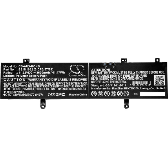 Battery For ASUS Vivobook 14, X405, X405UA, X405UQ, X405UR, X405UR-3B,