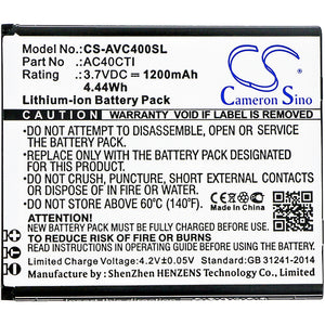 AC40CTI Replacement Battery For Archos 40C Titanium,