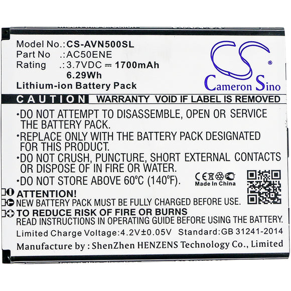 AC50ENE Replacement Battery For Archos 50e Neon,