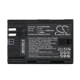 Battery For Canon 5D Mark III, EOS 5D Mark II, EOS 5D Mark III, EOS 60D, EOS 60Da, EOS 6D, EOS 7D,