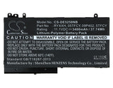 Battery For DELL Latitude 12 5000, Latitude 12 E5250, Latitude 12 E5250 P25S,