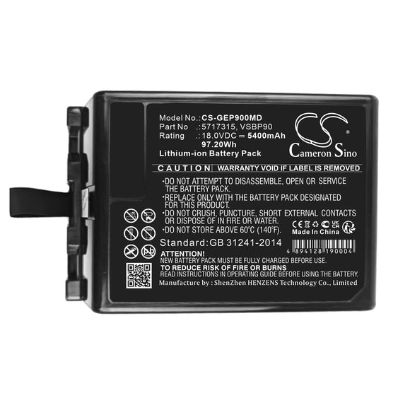 Battery For GE Vivid IQ, 5717315, VSBP90,