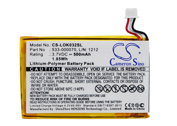 lok032sl-kmouse-logitech-battery-for-logitech-ultratin-keyboard-cover-y-r0032-533-000070-l/n:-1212