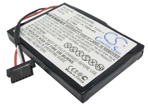 MEDION 338937010168, T300-1 Replacement Battery For MEDION GoPal E4430, GoPal E4435, Gopal E5455, MD96050, MD96325, MD97182, MD98860,