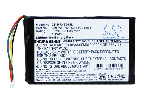 MAGELLAN 60.14G0T.001, SMPWGPS1 Replacement Battery For MAGELLAN Maestro 4300, Maestro 4350, Maestro 4370,