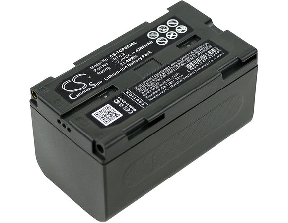 Battery For TOPCON ES Total Station, ES-600G, ES-602, ES-602G, ES-605,