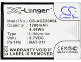 Battery For ACER Liquid M220, Liquid M220 Dual SIM, Liquid Z200, - vintrons.com