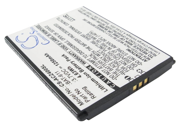 ACER BAT-611, KT.0010B.006 Replacement Battery For ACER Liquid Z4, Z140, Z160, - vintrons.com