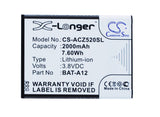 ACER BAT-A12, BAT-A12(1ICP4/51/65), KT.00104.002 Replacement Battery For ACER Liquid Z520, Liquid Z520 Dual SIM, - vintrons.com
