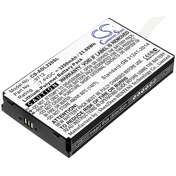 Battery For ADDITEL 22XA Multifunction Calibrator, - vintrons.com