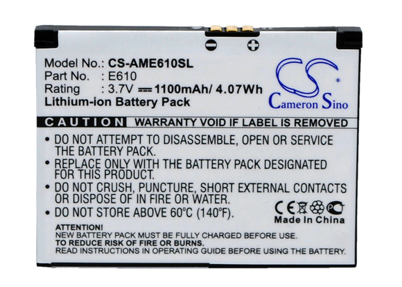 AMOI E610 Replacement Battery For AMOI E610, / ORANGE SPV E610, - vintrons.com