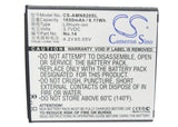 AMOI No.14 Replacement Battery For AMOI N818, N820, N821, N828, N828T, N850, - vintrons.com