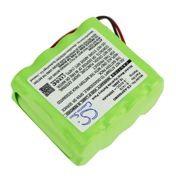AMPALL E-1419 Replacement Battery For AMPALL SP-8800 Syringe Pump, - vintrons.com