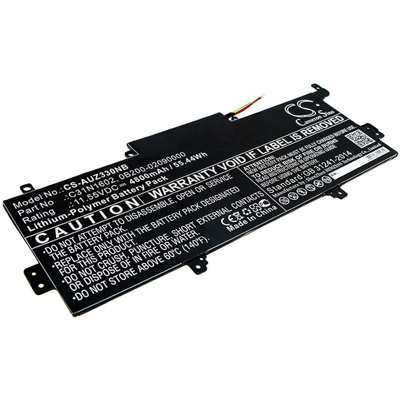 Battery Replacement For ASUS Zenbook UX330UA Series, C31N1602,