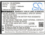 ARCHOS AC40PO, BS975 Replacement Battery For ARCHOS 40 Power, - vintrons.com