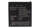 Battery For PANASONIC DMC-FX2B, DMC-FX2EBS, DMC-FX2EG-S, DMC-FX2S, - vintrons.com