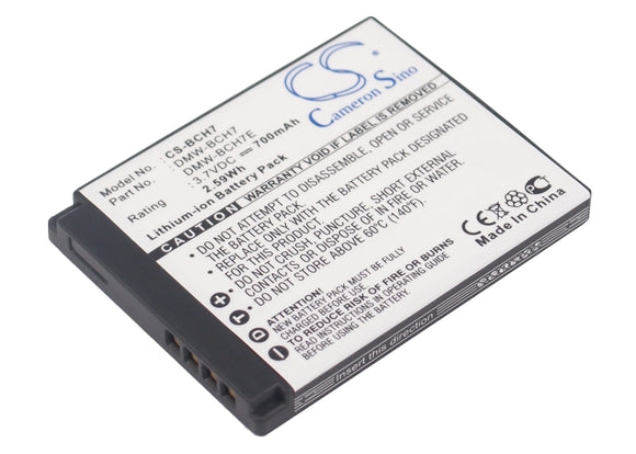 Battery For PANASONIC LumixDMC-FP1, LumixDMC-FP1A, LumixDMC-FP1D, - vintrons.com