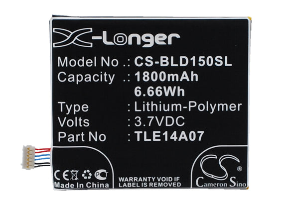 BLU CA385863HV, P104INTRNL, P104-J430, TLE14A07 Replacement Battery For BLU L150u, Life PLAY S, - vintrons.com