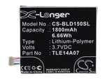 BLU CA385863HV, P104INTRNL, P104-J430, TLE14A07 Replacement Battery For BLU L150u, Life PLAY S, - vintrons.com