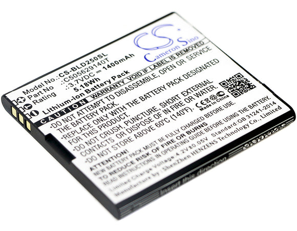 BLU C505629140I, C505629140T Replacement Battery For BLU D250, Dash L2, Dash L3, - vintrons.com