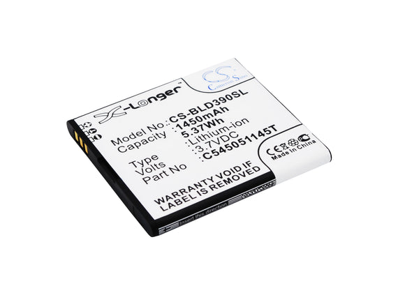 BLU C545051145T Replacement Battery For BLU D050L, D050u, D070, D070X, D141T, D352L, D390U, D390x, Dash J, Dash J 4.0