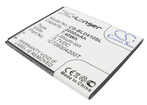 BLU C726004200T Replacement Battery For BLU D410, D410a, D410i, D412L, D412u, Dash 5.0, - vintrons.com