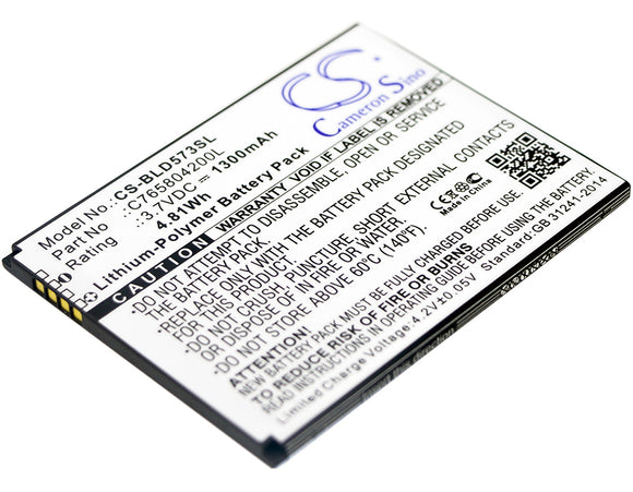 BLU C765804200L Replacement Battery For BLU D572, Studio 5.0S II, - vintrons.com