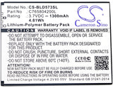 BLU C765804200L Replacement Battery For BLU D572, Studio 5.0S II, - vintrons.com