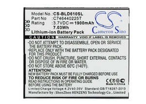 BLU C746440225T Replacement Battery For BLU D610, D610A, D610i, Studio 5.5, - vintrons.com