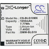 Battery For LEICA D-Lux Type 109, (1050mAh) - vintrons.com