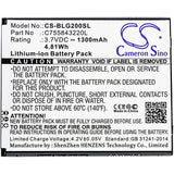 BLU C755843220L Replacement Battery For BLU S010Q, S0250UU, Studio G HD LTE, Studio G2 Plus, - vintrons.com