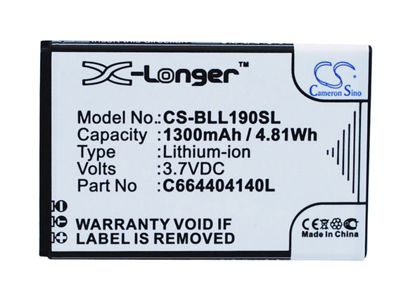 BLU C664404140L, C664404140T Replacement Battery For BLU L190a, L190i, L190L, L190U, Life Pay mini, - vintrons.com