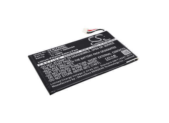 BLU C1136903300L Replacement Battery For BLU P200, P200L, Touch Book 7 3G, TouchBook 7.0 3G, / FABRICA Tablet PC 10.1, - vintrons.com