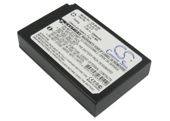 Olympus BLS-5 Battery Replacement For Olympus E-PC2, E-PL5, - vintrons.com