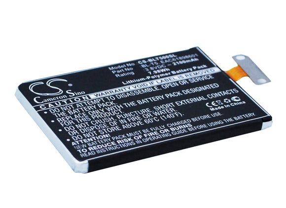 2100mAh LG BL-T5 Battery Replacement For LG Nexus 4, Optimus G, - vintrons.com