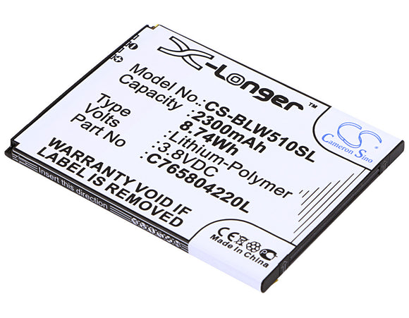 BLU C765804220L Replacement Battery For BLU L280, L280A, L280I, Life 8, W510, W510U, Win HD, - vintrons.com