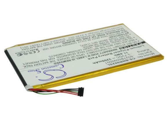 Battery For BARNES & NOBLE BNRB200, BNRV200, BNTV250A, DR-NK02, - vintrons.com