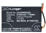 BARNES & NOBLE DR-NK03, MLP305787, S11ND018A Replacement Battery For BARNES & NOBLE BNRV300, BNTV350, Nook Simple Touch, Simple Touch 6", - vintrons.com