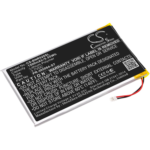 Battery For Barnes & Noble GlowLight 3, GlowLight 6 inches, BNRV520,