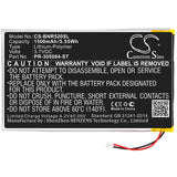 Battery For Barnes & Noble GlowLight 3, GlowLight 6 inches, BNRV520, - vintrons.com