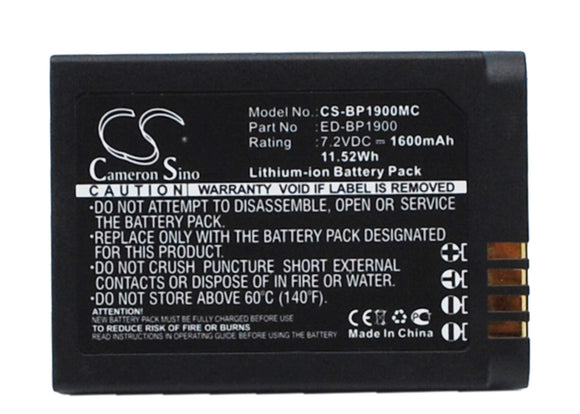 SAMSUNG ED-BP1900 Replacement Battery For SAMSUNG EV-NX1ZZZBMBUS, EV-NX1ZZZBQBUS, EV-NX1ZZZBZBUS, NX1, - vintrons.com