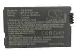 CANON BP-310, BP-315 Replacement Battery For CANON DC51, IXY DVM5, MVX4i, Optura 600, - vintrons.com